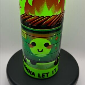 Green Dumpster Fire Tumbler